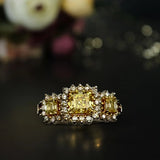 Platinum Ring With a 1.69Ct Natural Emerald Cut Diamond